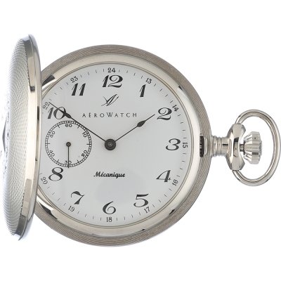 Relojes de bolsillo Aerowatch Pocket watches 65803-PD02 Savonette Argent
