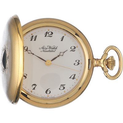 Relojes de bolsillo Aerowatch Pocket watches APW1055HW Savonette Mince
