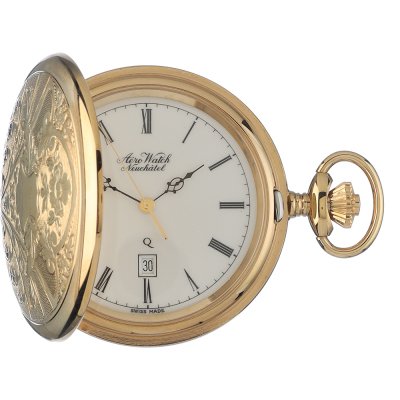 Relojes de bolsillo Aerowatch Pocket watches APW7290Q Savonette Les Fleurs