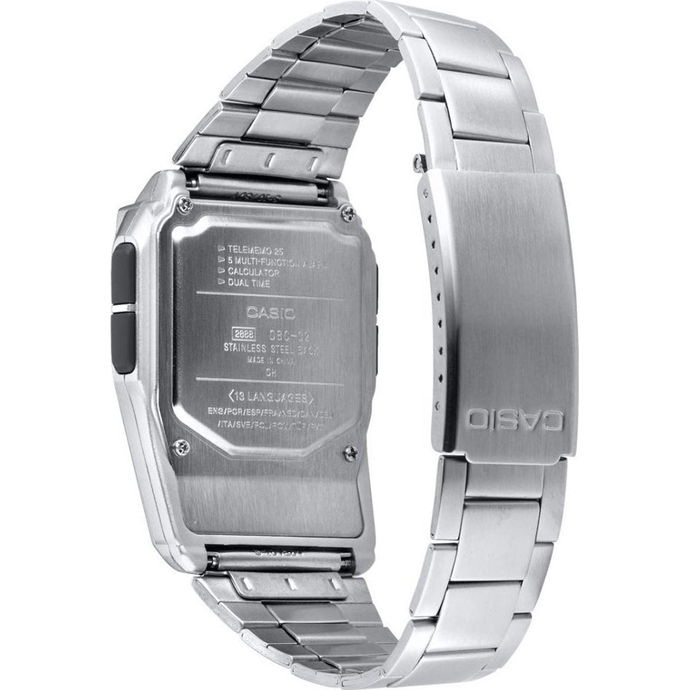 Reloj Casio Digital Hombre Data Bank Calculadora DBC-32C-3BEF —  Joyeriacanovas