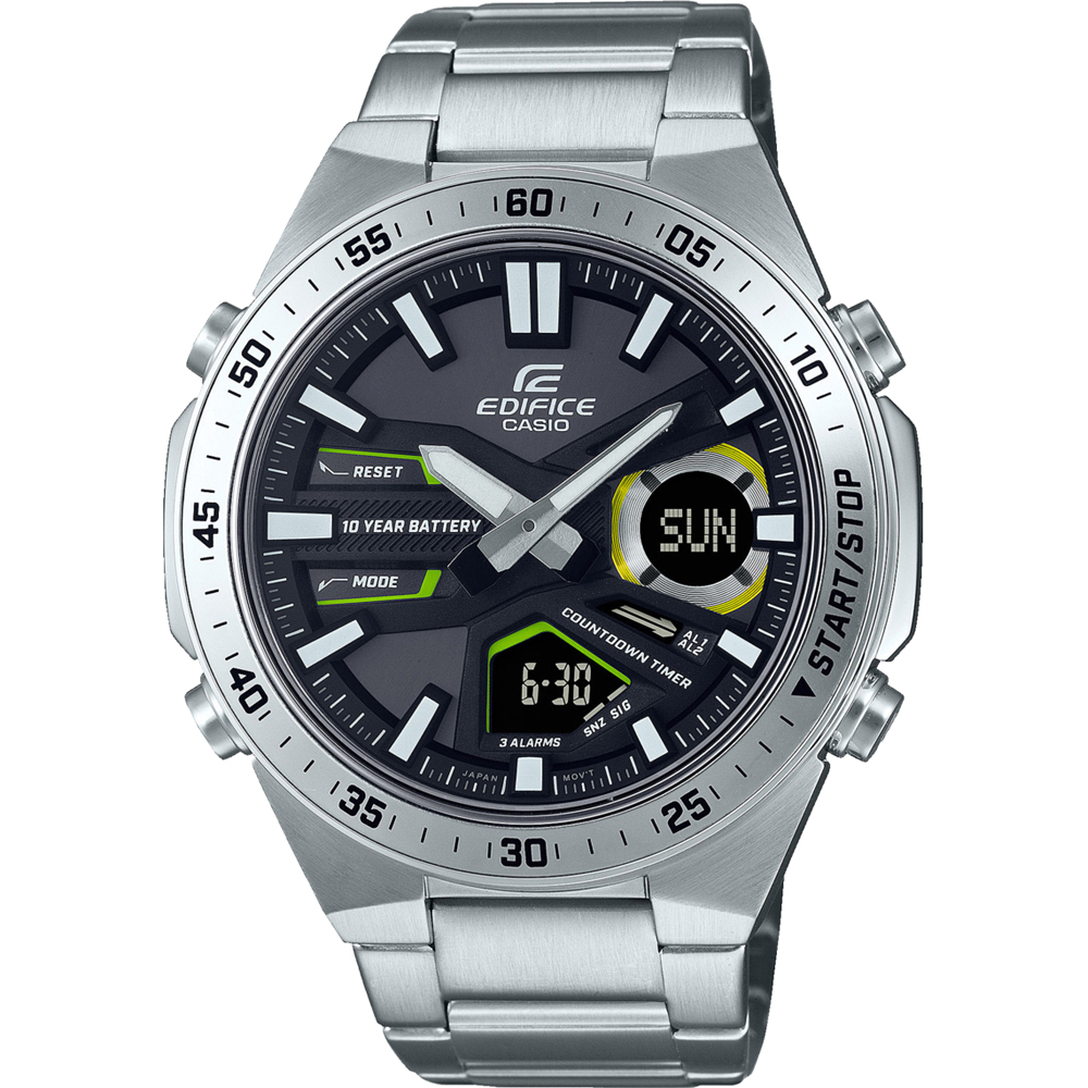 Reloj CASIO EDIFICE Hombre (Acero - Plateado)