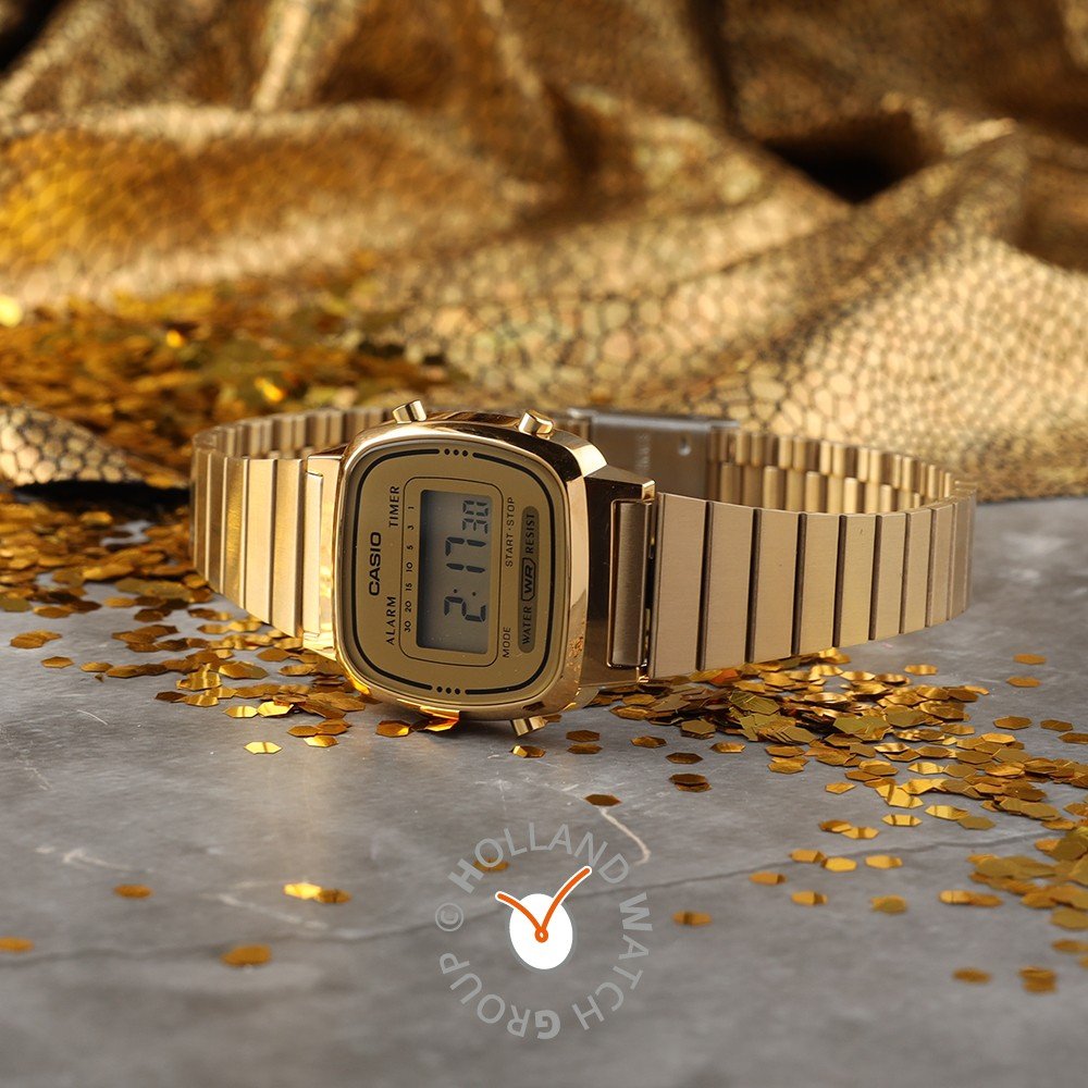 Reloj Casio Mujer Vintage Dorado LA670WEGA-9EF – Domar Gioielli