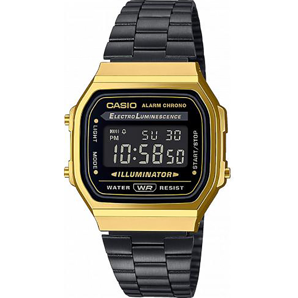 Reloj Casio Vintage A168WEGB-1BEF Retro Mirror • EAN: 4549526127144 •