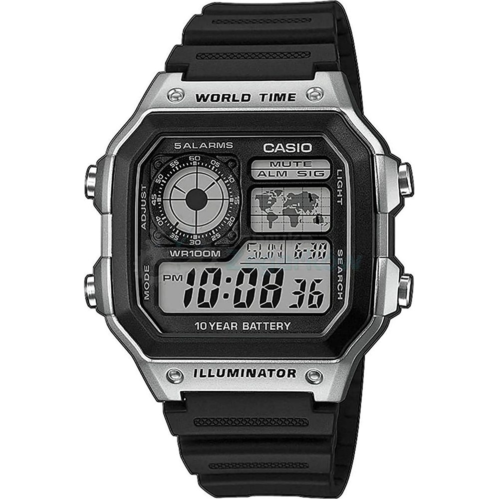 Reloj Casio Collection AE-1200WH-1CVEF World Time