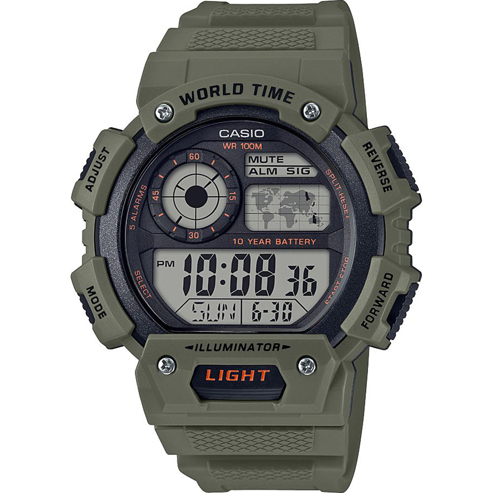 Reloj Casio Collection AE-1400WH-3AVEF World Timer