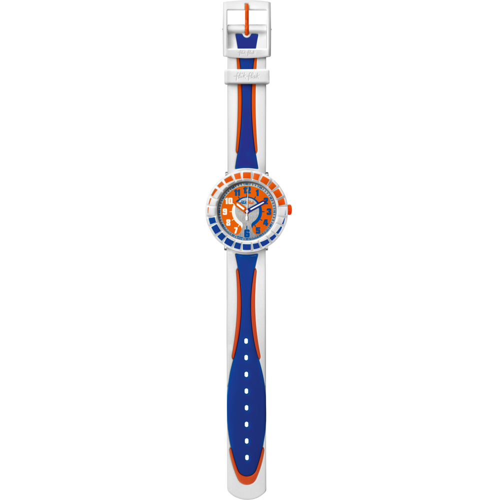 Reloj Flik Flak 7+ Power Time FCSP009 All Around Blue & Orange