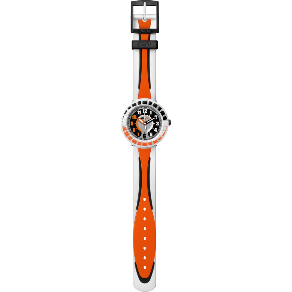Reloj Flik Flak 7+ Power Time FCSP008 All Around Orange & Black
