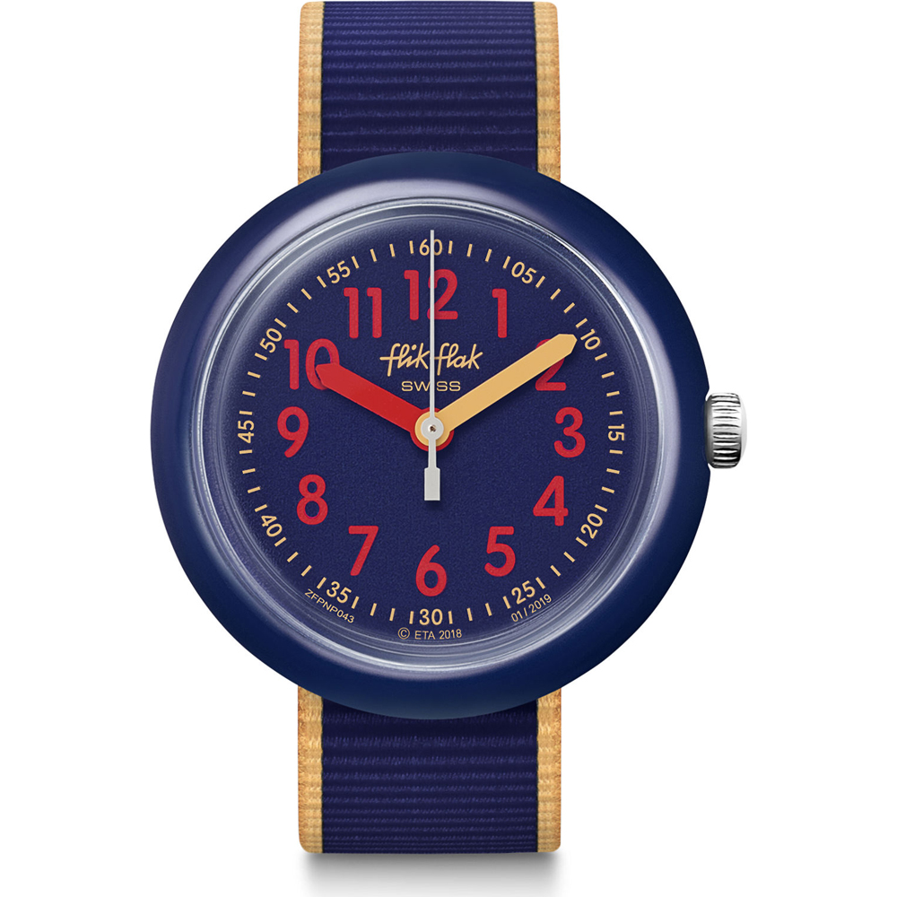 Reloj Flik Flak 5+ Power Time FPNP043 Color Blast Blue