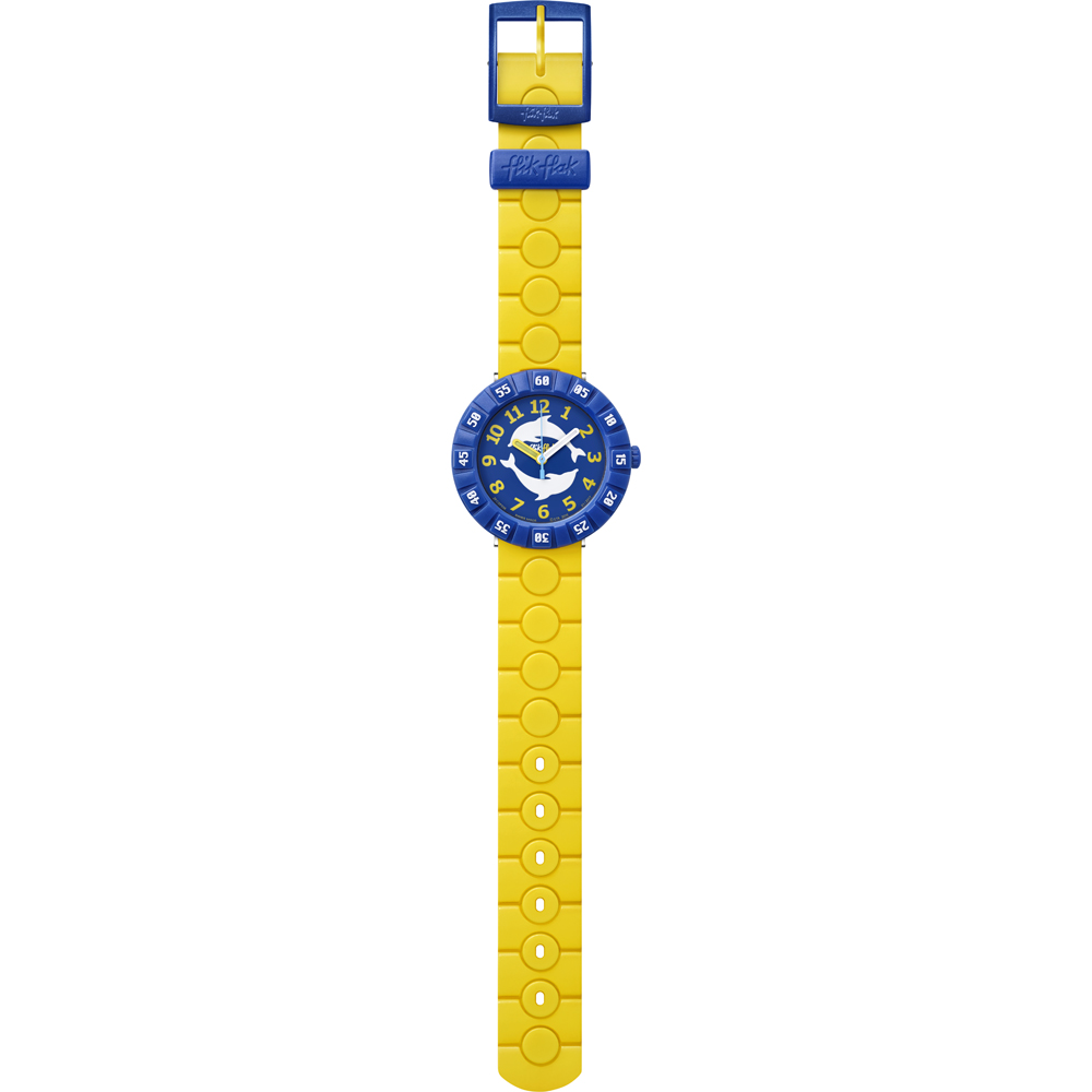 Reloj Flik Flak 7+ Power Time FCSP056 Dolph in Yellow