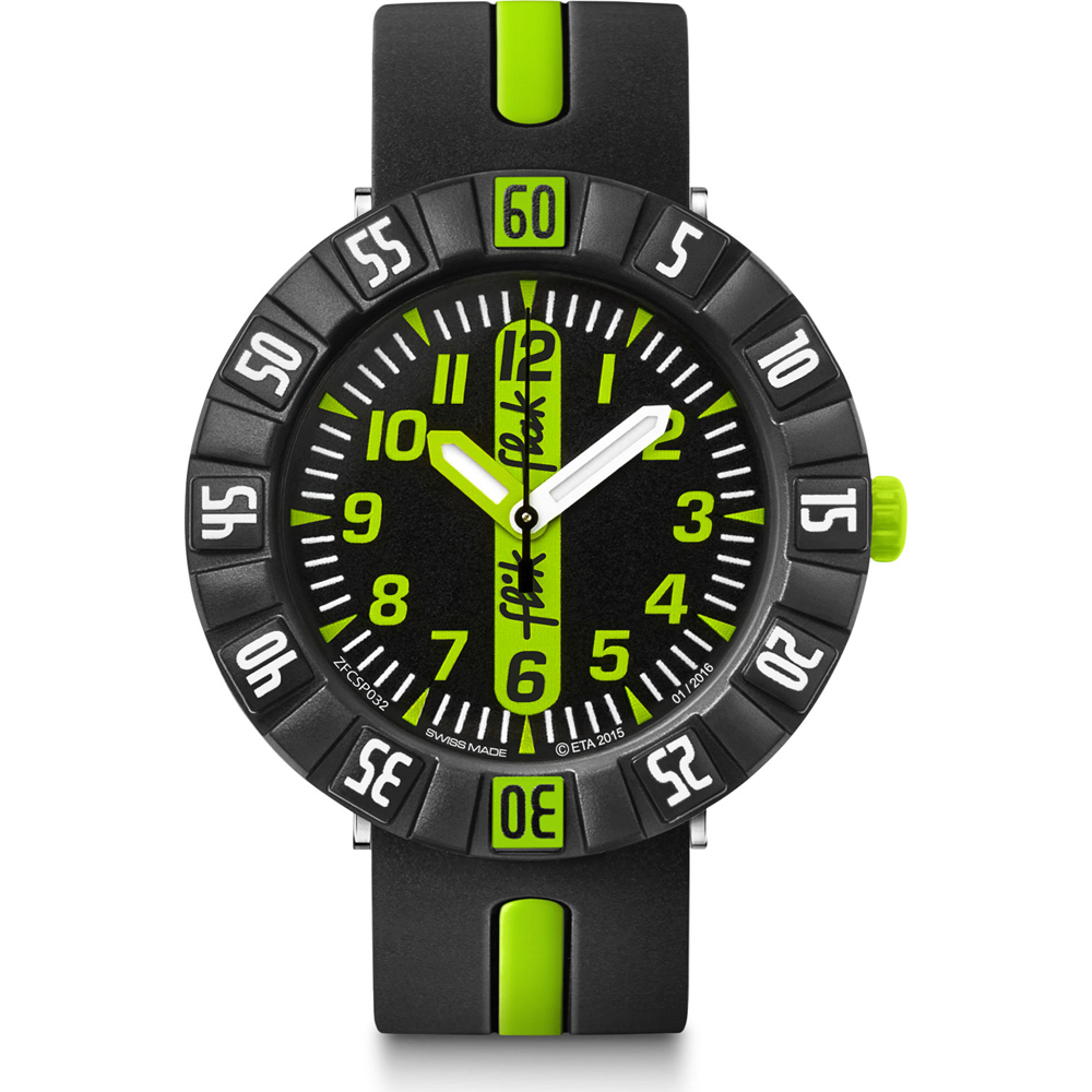 Reloj Flik Flak 7+ Power Time FCSP032 Green Ahead