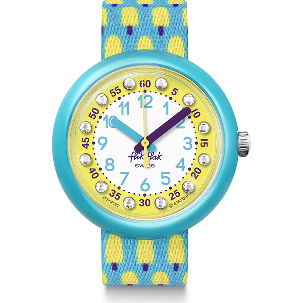 Reloj Flik Flak 5+ Power Time FPNP062 Lemon Breeze