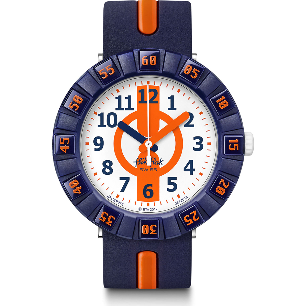 Reloj Flik Flak 7+ Power Time FCSP078 Orange Ahead