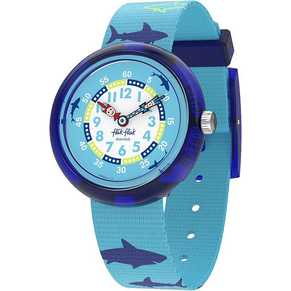 Reloj Flik Flak 3+ Story Time FBNP157 Sharkasm