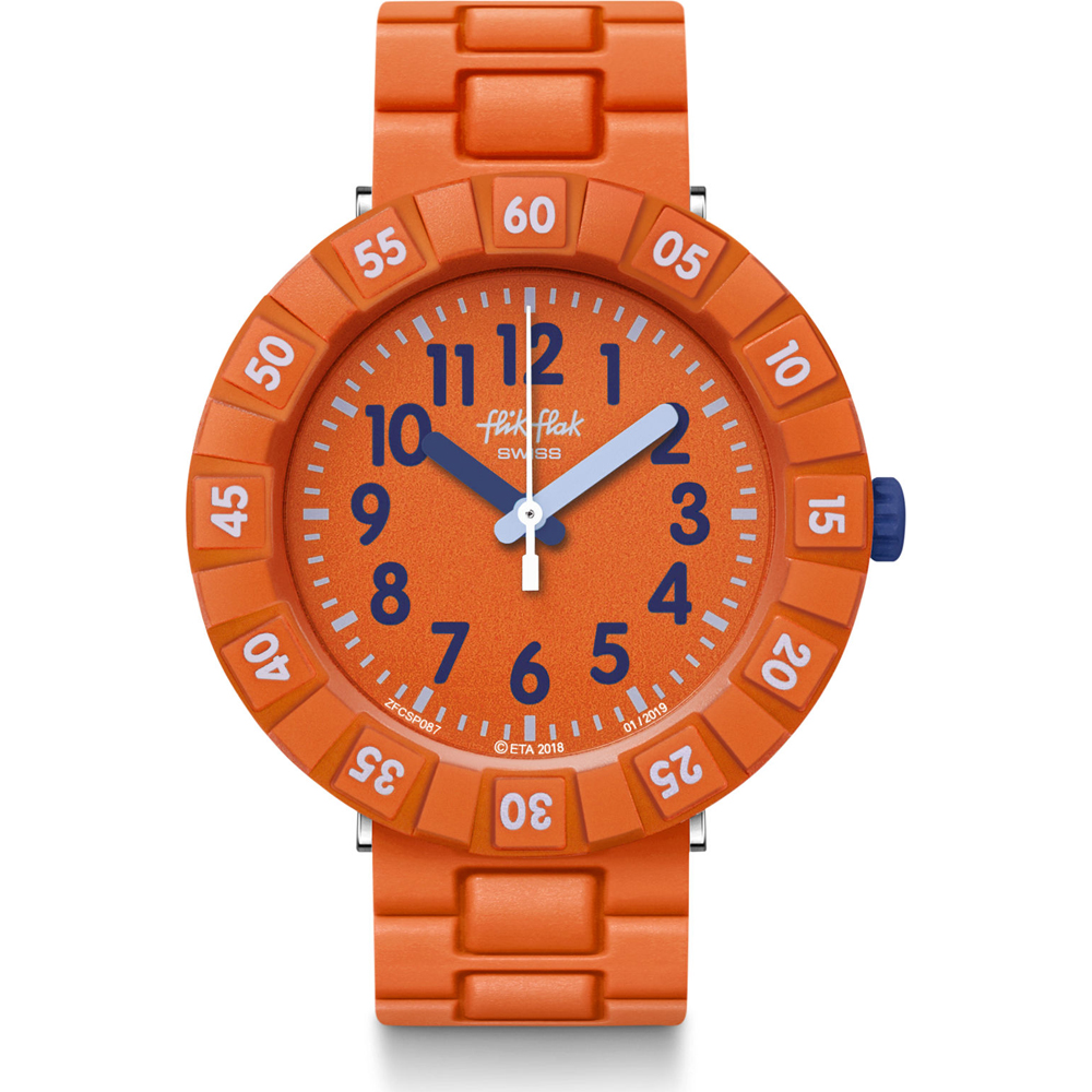Reloj Flik Flak 7+ Power Time FCSP087 Solo Orange