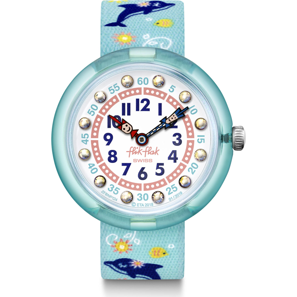 Reloj Flik Flak 3+ Story Time FBNP124 Sweet Dolphin