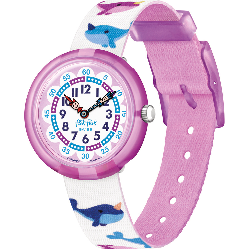 Reloj Flik Flak 3+ Story Time FBNP180 Whale-Icorn