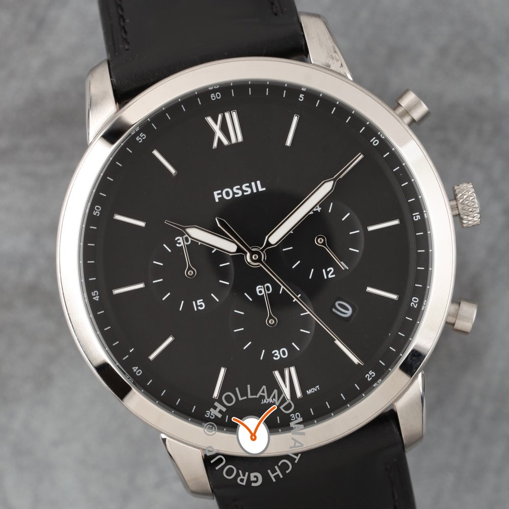 fossil reloj negro