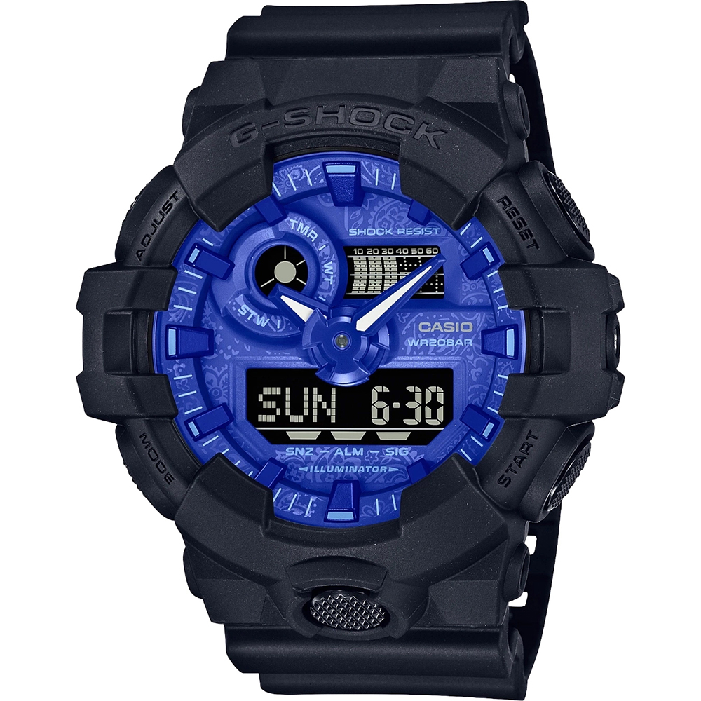 Reloj G-Shock Classic Style GA-700BP-1AER Ana-Digi - Blue Paisley