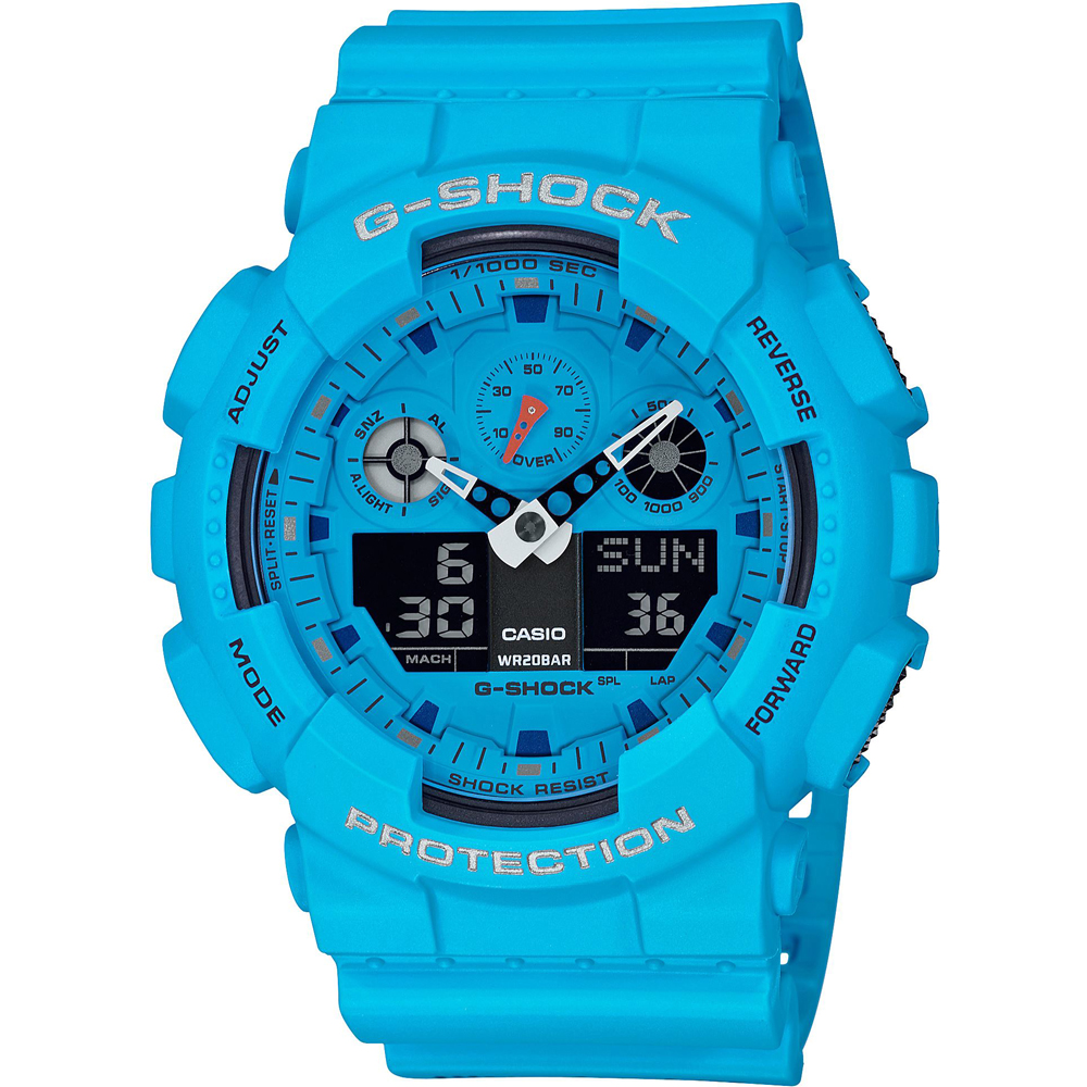 Reloj G-Shock Classic Style GA-100RS-2AER Ana-Digi - Hot Rock Sounds