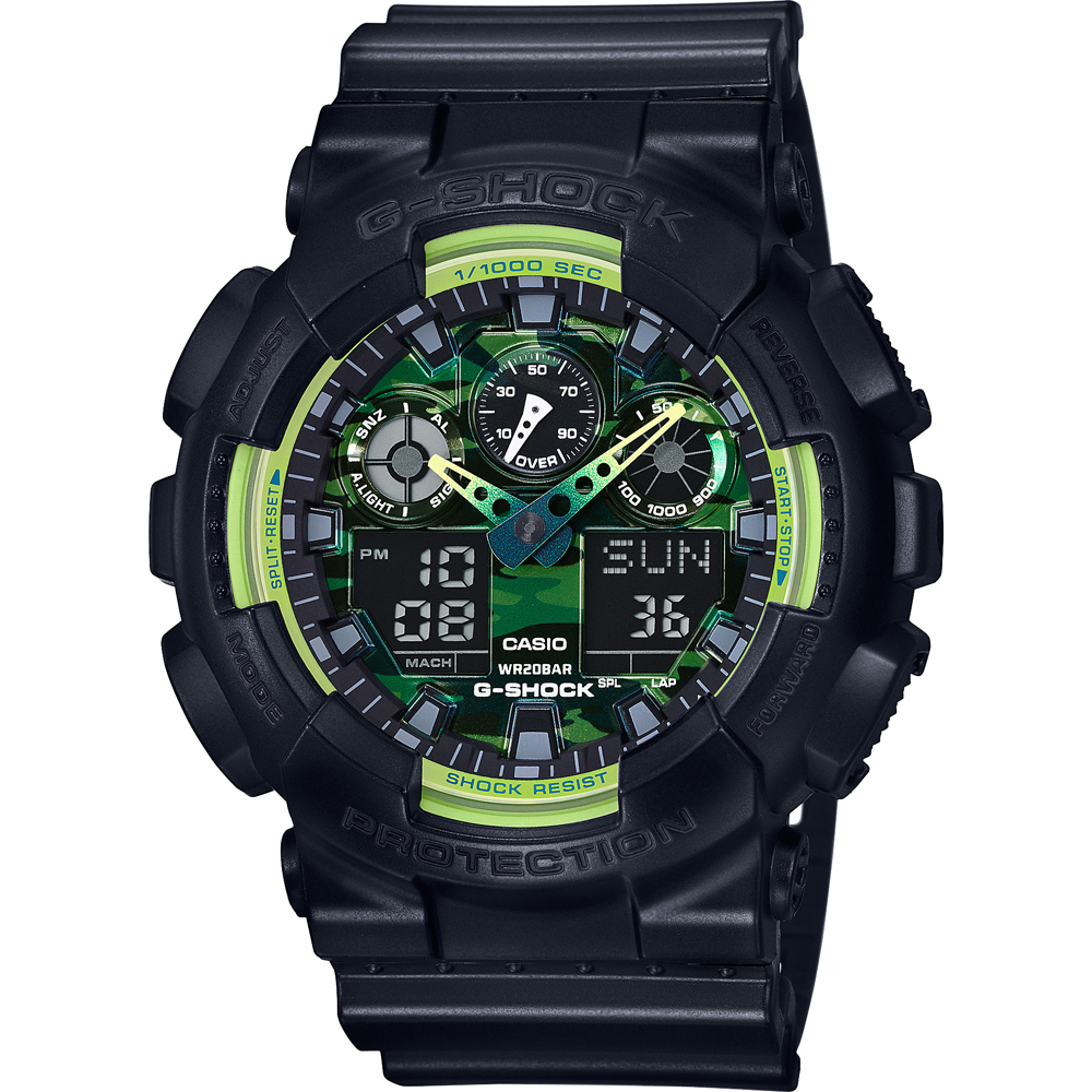 Reloj G-Shock Classic Style GA-100LY-1A Classic Lime