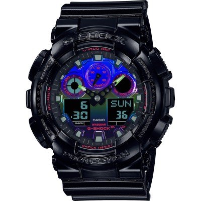 Casio G-Shock Ana-digi Reloj de hombre con esfera negra #GA100-1A4, Negro  -, Moderno