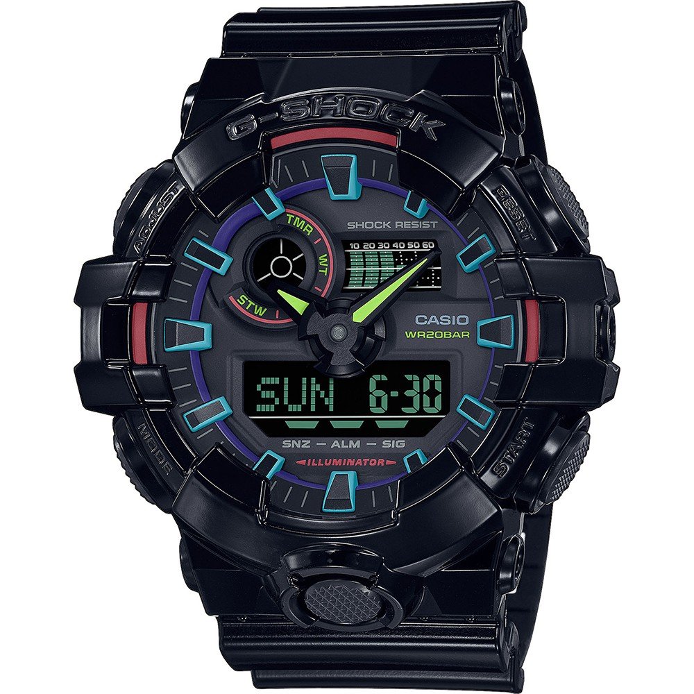 Reloj G-Shock Classic Style GA-700RGB-1AER Virtual Rainbow