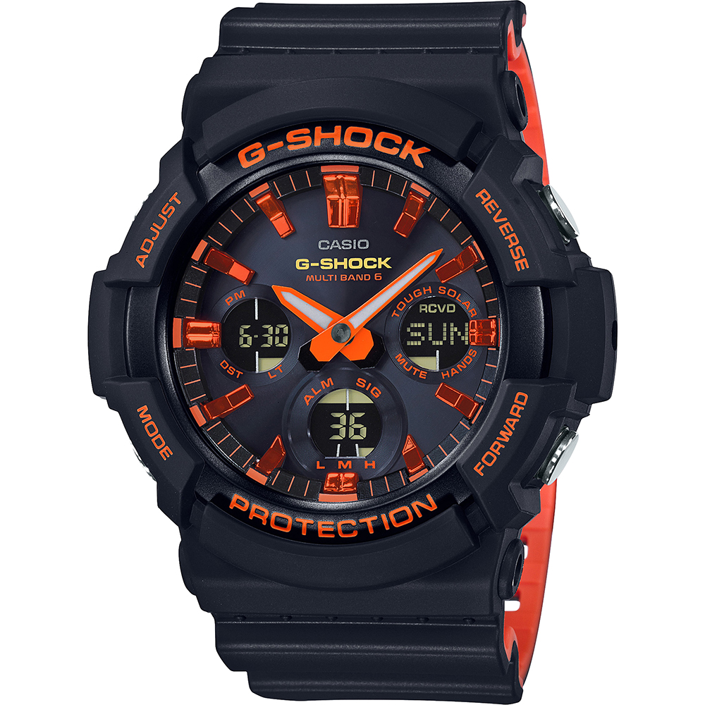 Reloj G-Shock Classic Style GAW-100BR-1A Waveceptor - Bright Orange