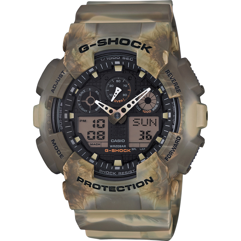Reloj G-Shock Classic Style GA-100MM-5A Marble Camouflage