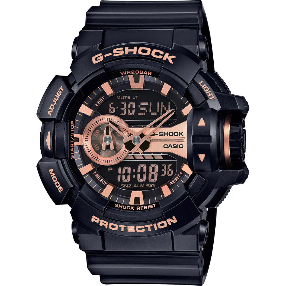 Reloj G-Shock Classic Style GA-400GB-1A4 Rotary Switch Garrish Black