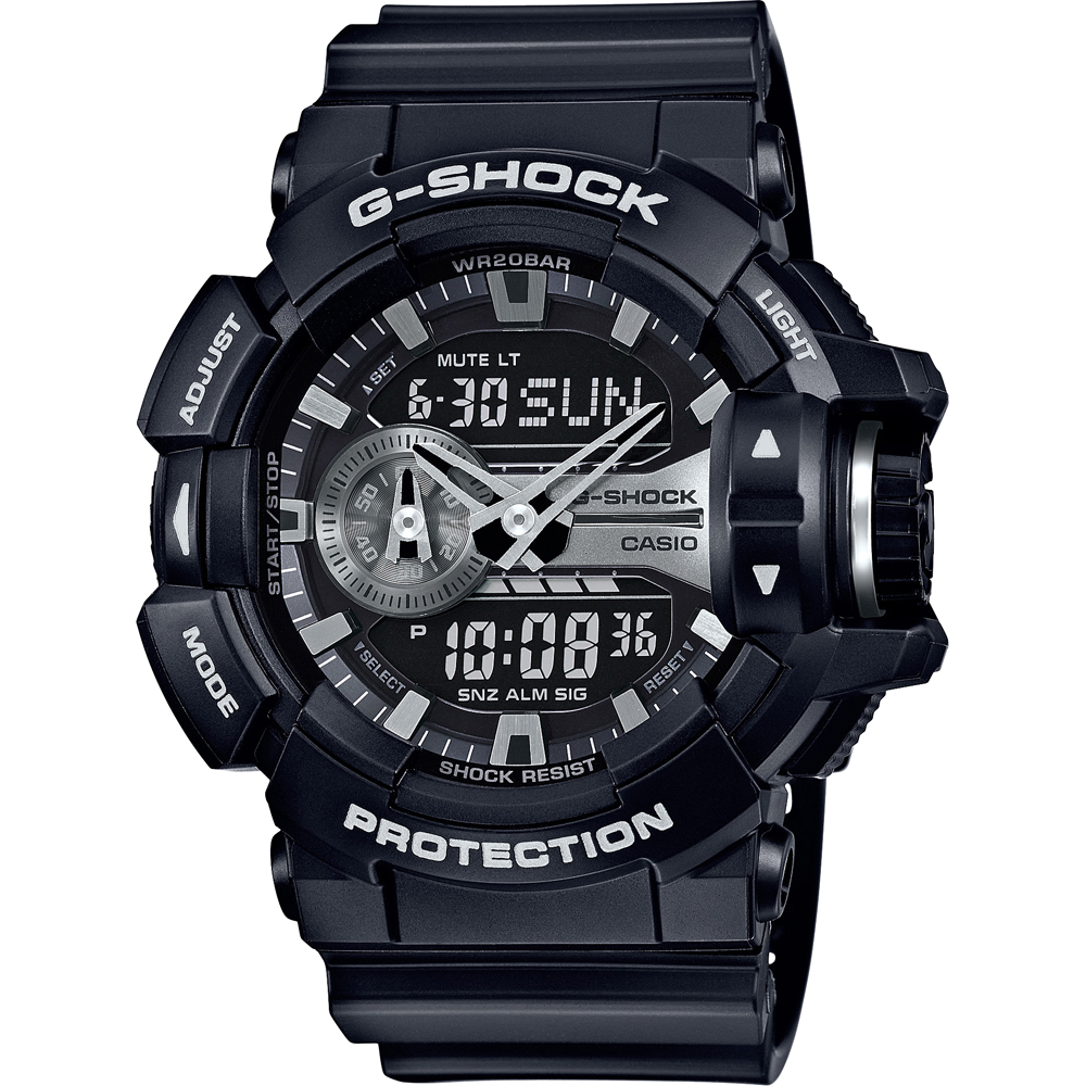 Reloj G-Shock Classic Style GA-400GB-1A Rotary Switch Garrish Black