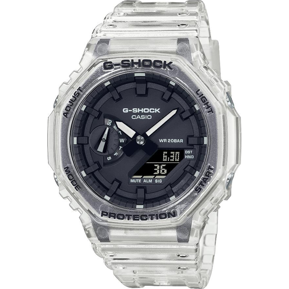 Reloj G-Shock Classic Style GA-2100SKE-7AER Skeleton Series - White