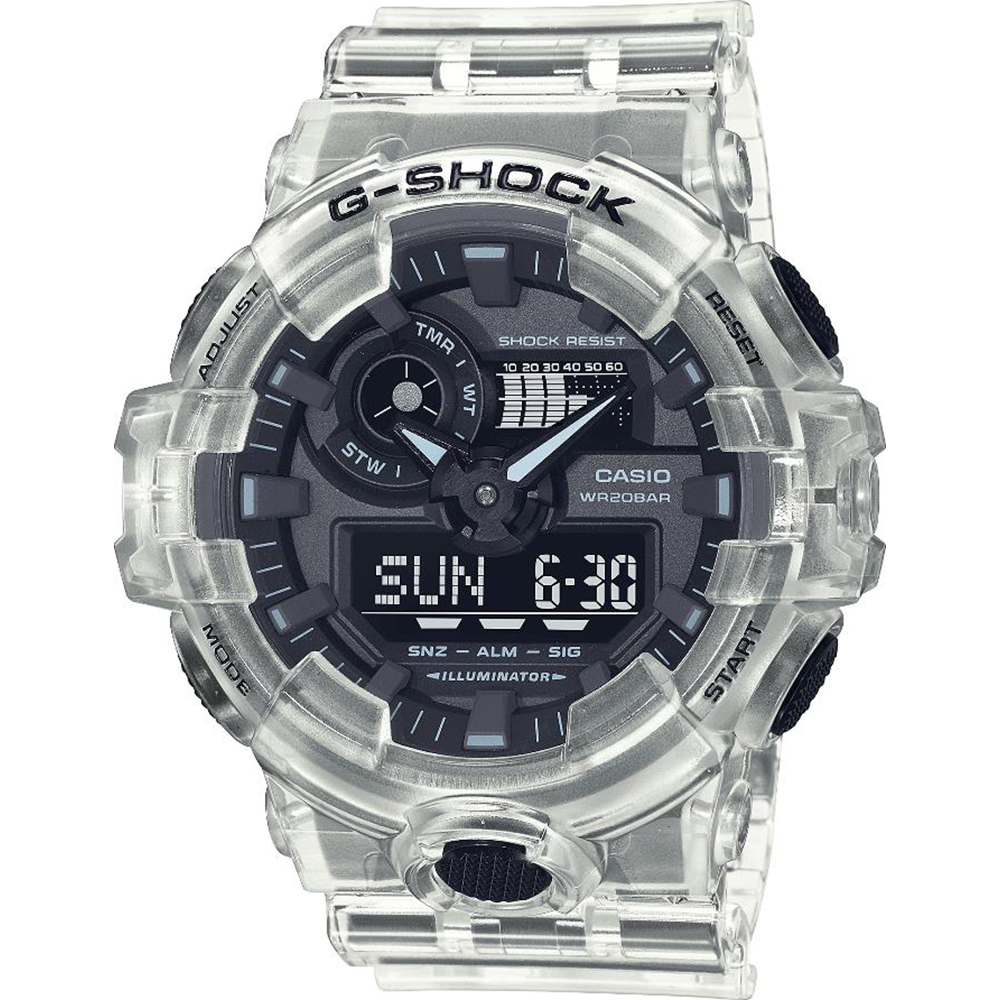 Reloj G-Shock Classic Style GA-700SKE-7AER Skeleton Series - White