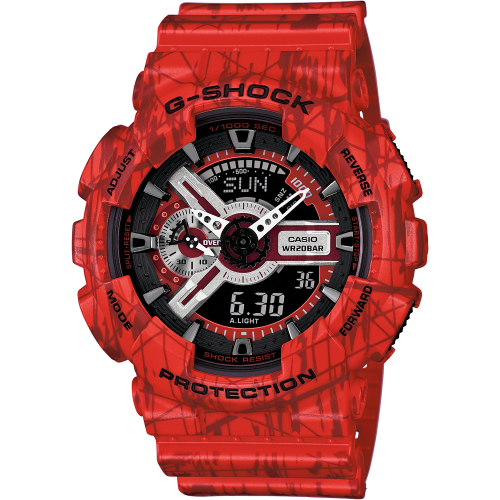 Reloj G-Shock Classic Style GA-110SL-4A Slash Pattern