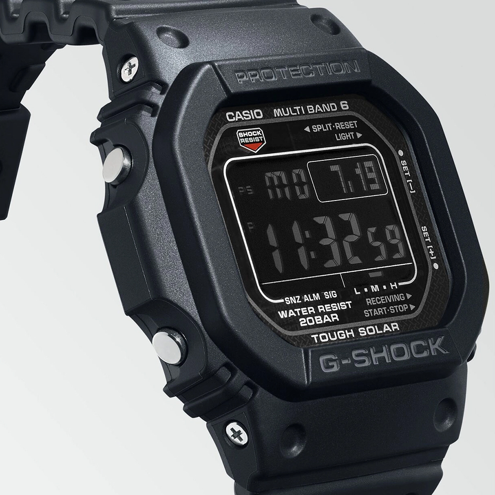Reloj G-Shock Classic Style GW-M5610U-1BER Solar Waveceptor • EAN:  4549526306181 •