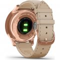Smartwatch híbrido de oro rosa de 18 Kt con pantalla táctil oculta Colección Primavera-Verano Garmin