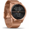 Smartwatch híbrido de oro rosa de 18 Kt con pantalla táctil oculta Colección Primavera-Verano Garmin