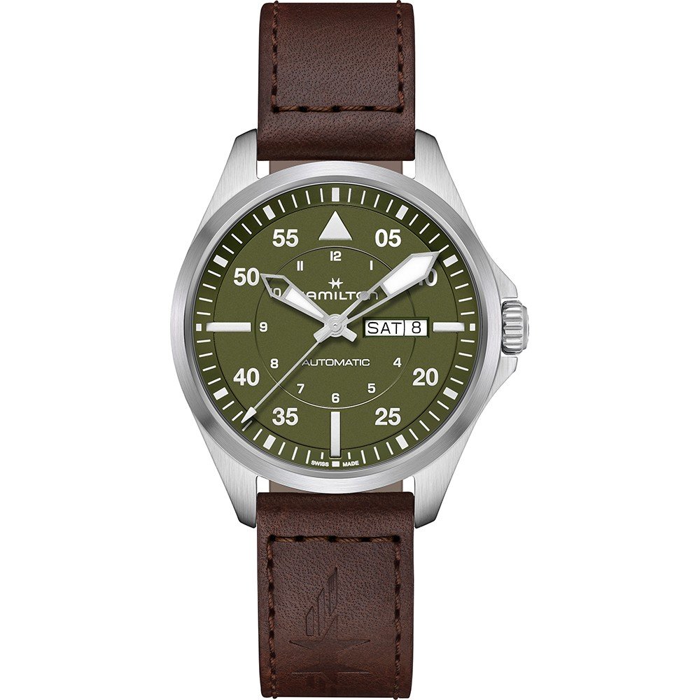 Reloj Hamilton Aviation H64635560 Khaki Pilot Day-Date