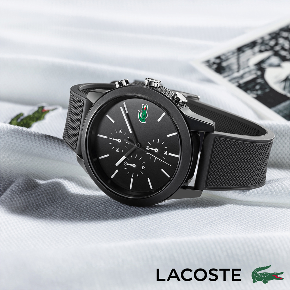 Reloj lacoste sales negro con dorado