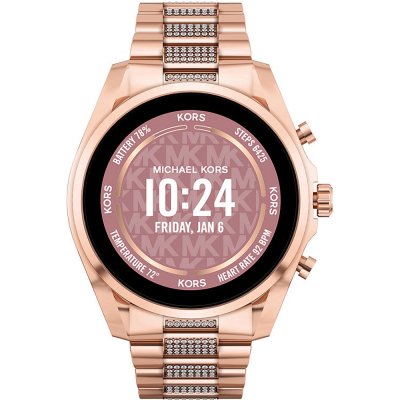 Michael Kors Reloj con pulsera met\u00e1lica color rosa dorado-rosa elegante Joyería Relojes Relojes con pulsera metálica 