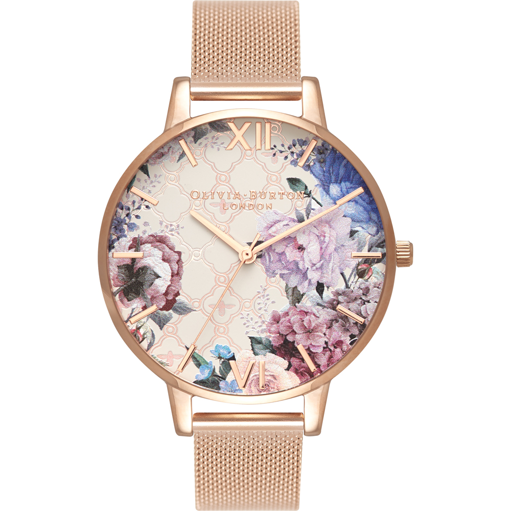 Reloj Olivia Burton OB16EG86 Glass house Rose Gold Mesh