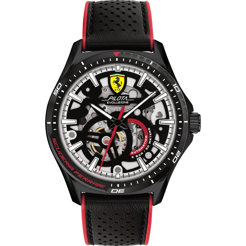 Scuderia Ferrari 0830837 Pilota Evo Skeleton Reloj