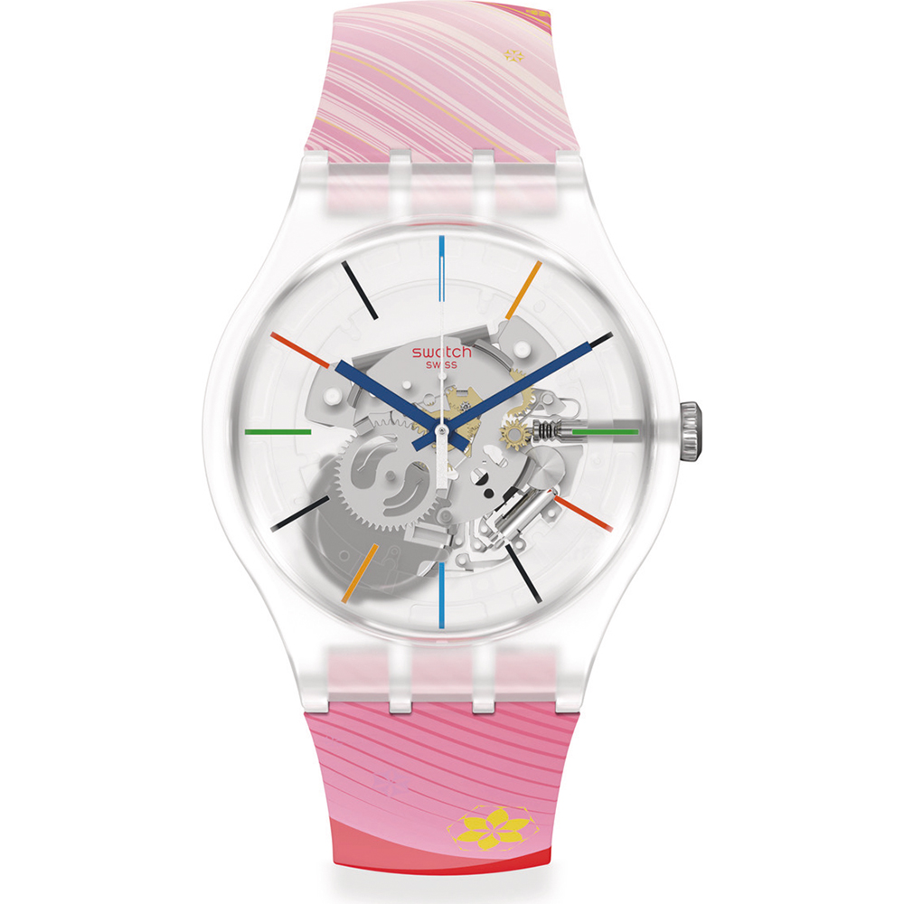 Reloj Swatch Specials SO29Z105 2022 Olympic Collection - Red rivers and mountains