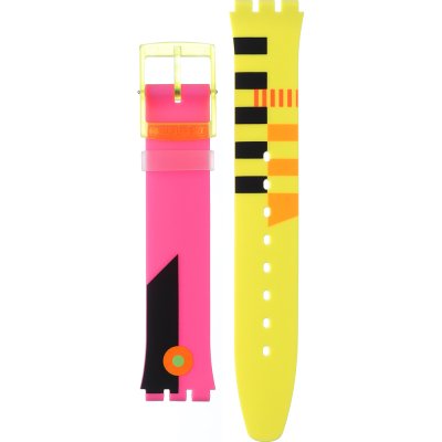 Correa Swatch Plastic - Skin Small 33.7mm - SF/SI/SS08/SS09 ASS08S101 Neon Flumotions