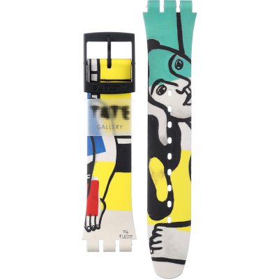 Correa Swatch Plastic - Originals Large (41mm) SUO/SO29/SO32 ASUOZ363 Leger's Two Women Holding Flowers