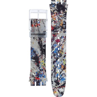 Correa Swatch Plastic - Originals Large (41mm) SUO/SO29/SO32 ASUOZ366 Pollock's alchemy