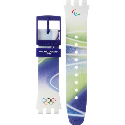 Correa Swatch Plastic - New Chrono - SUS ASUSZ403 Snowy Slopes