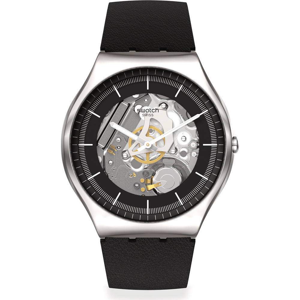 Reloj Swatch New Skin Irony SS07S115 Black Skeleton