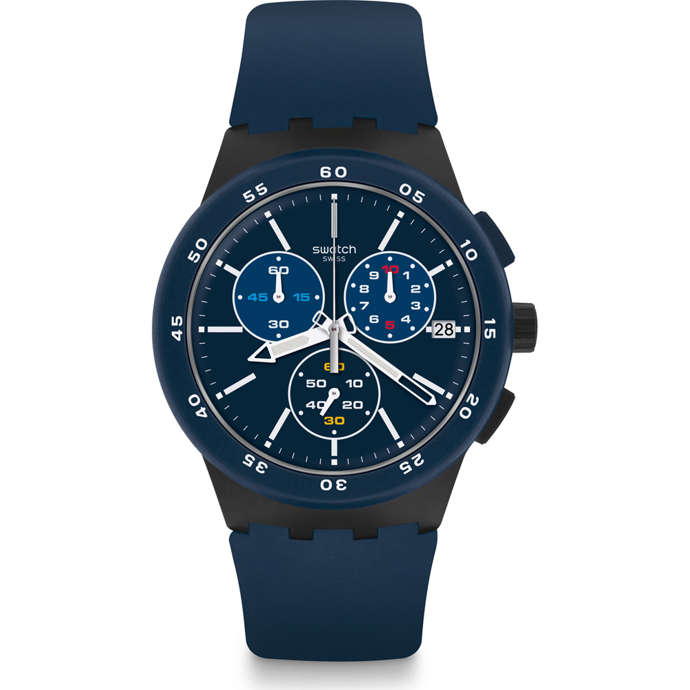 Reloj Swatch New Chrono Plastic SUSB417 Blue Steward