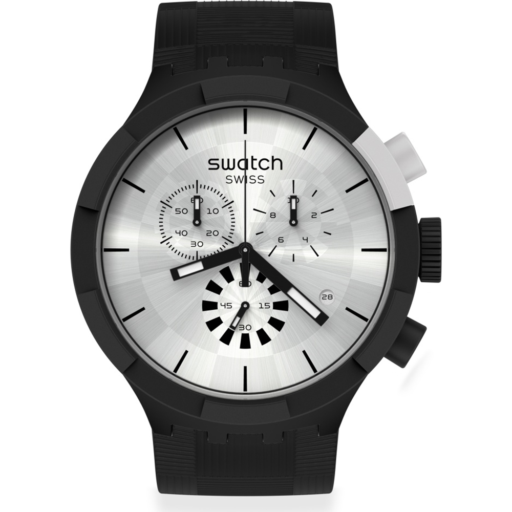 Reloj Swatch Big Bold SB02B404 Chequered Silver