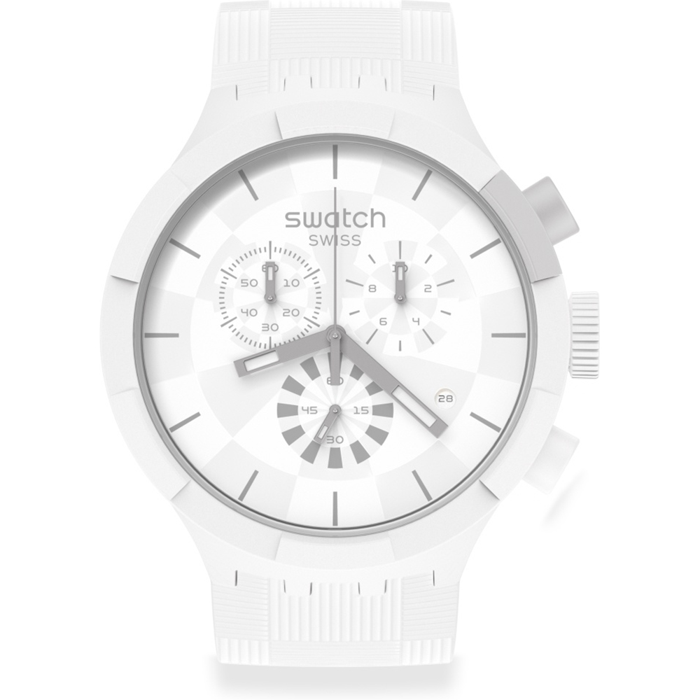 Reloj Swatch Big Bold SB02W400 Chequered White